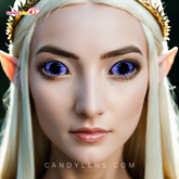 22mm Sweety Violet Sclera Contacts - Elf Purple